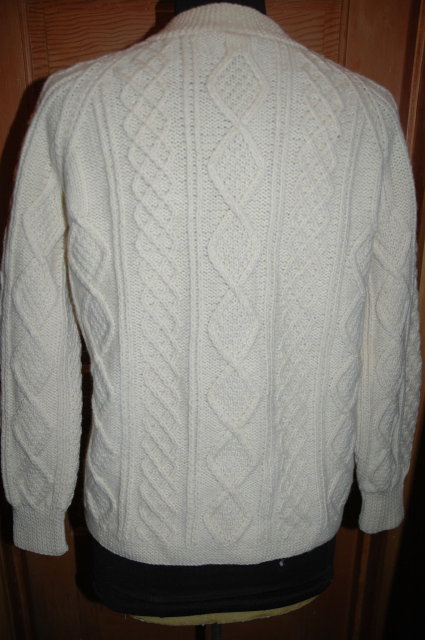 Vintage Irish Fisherman's Aran Knit Sweater by Standun