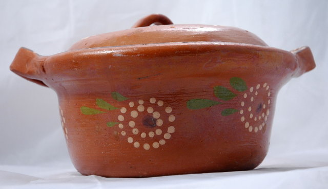 Rustic Old Mexican Pottery Pot with Lid **PRICE REDUCTION**