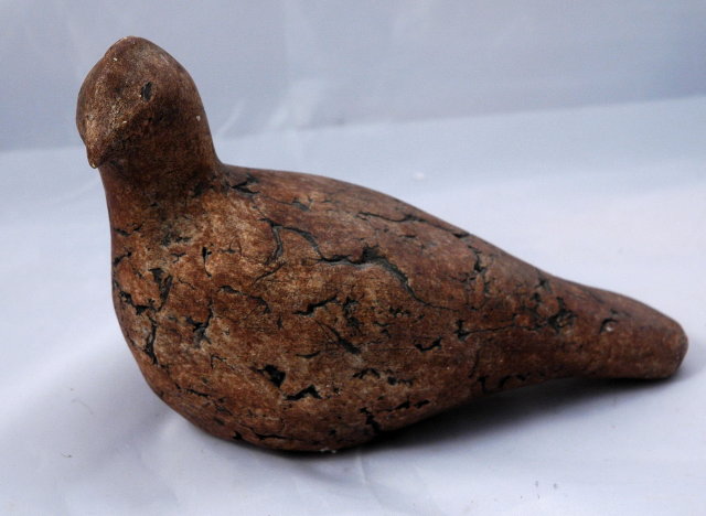 Signed Sculpted Mount Saint Helens Ash Art Pottery Quail * PRICE REDUCTION!* Free Shipping in the USA