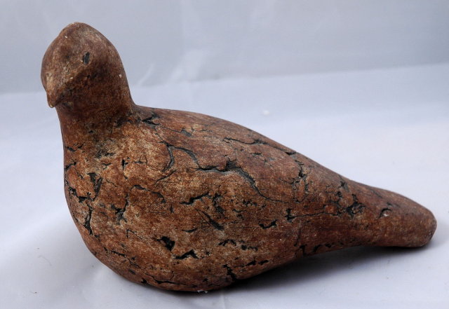 Signed Sculpted Mount Saint Helens Ash Art Pottery Quail * PRICE REDUCTION!* Free Shipping in the USA