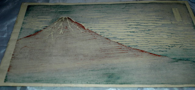 Katsushika Hokusai Red Mount Fuji Woodblock Print *Price Reduced!*