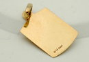 14K Gold enamel rose pendant 1.6 Grams