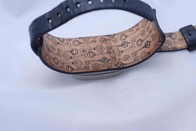 Fossil Watch Silver/Black Geometric pattern face