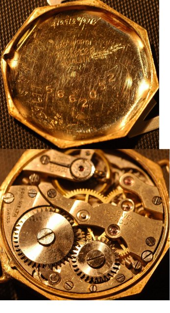 15J Swiss Watch, Wadsworth Gold Engraved Case