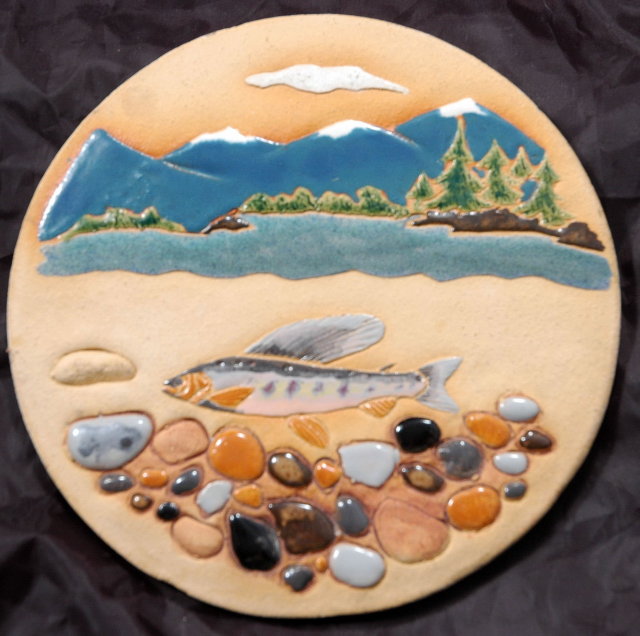 Stoneware Art Tile Textured by Eloise Studio * PRICE REDUCTION!*,