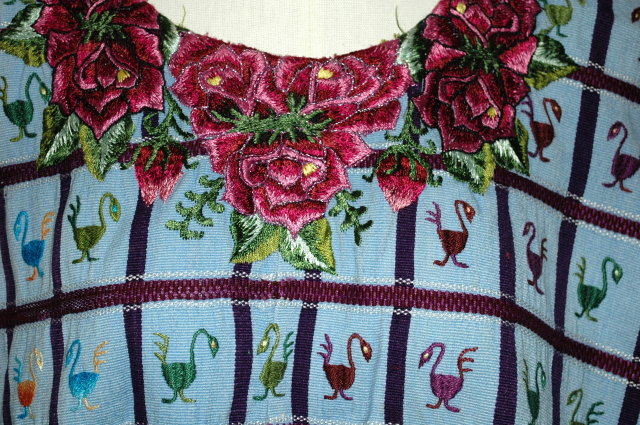 Huipil of Santiago Atitlán Guatemala 200 birds! *** PRICE REDUCED!***
