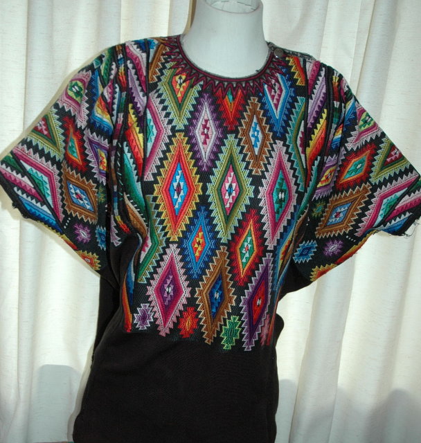 Huipil of Chichicastenango.Guatemalan Huipil-
