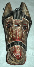 Guatemala Mask Guatemalan Carved Wood Horse Mask- OLD!