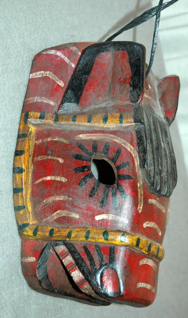 Guatemala Mask Guatemalan Carved Horse Mask Old Carved Wood Folk Art