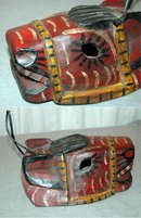 Guatemala Mask Guatemalan Carved Horse Mask Old Carved Wood Folk Art