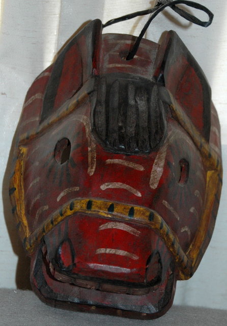 Guatemala Mask Guatemalan Carved Horse Mask Old Carved Wood Folk Art