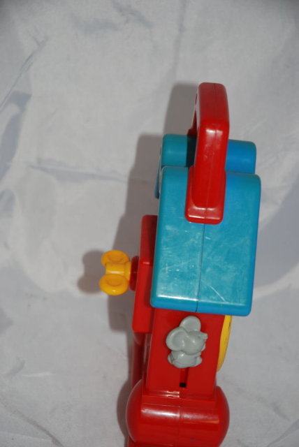 Vintage Fisher Price Toy Wind up Musical Clock