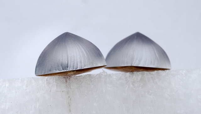 Alexis Bittar Hand Alexis Bittar Carved Lucite Puffed Pyramid Post Earrings