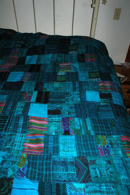 Guatemalan patchwork quilt Hand made
