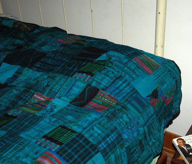 Guatemalan patchwork quilt Hand made