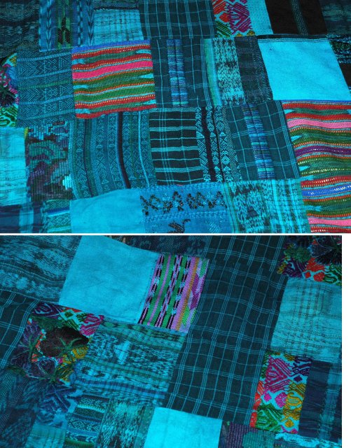 Guatemalan patchwork quilt Hand made
