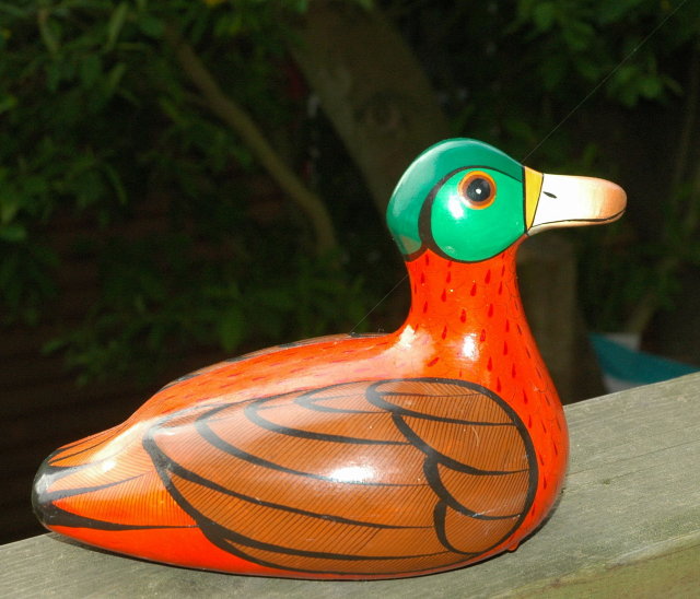 Mexian Pottery Duck artist signed M. Palacious **PRICE REDUCTION**!!