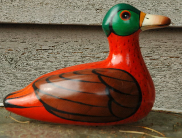 Mexian Pottery Duck artist signed M. Palacious **PRICE REDUCTION**!!