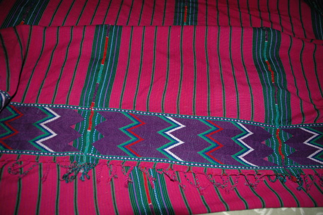 Guatemala Hand Loomed Textile Bedspread 104