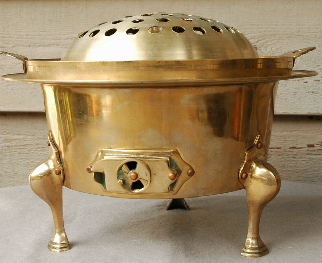 Solid Brass Thai Hibachi Cooker Charcoal Grill * PRICE REDUCTION!*