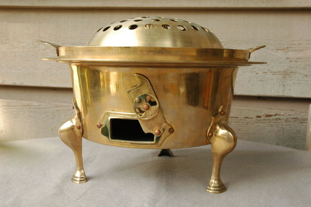 Solid Brass Thai Hibachi Cooker Charcoal Grill * PRICE REDUCTION!*