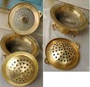 Solid Brass Thai Hibachi Cooker Charcoal Grill * PRICE REDUCTION!*