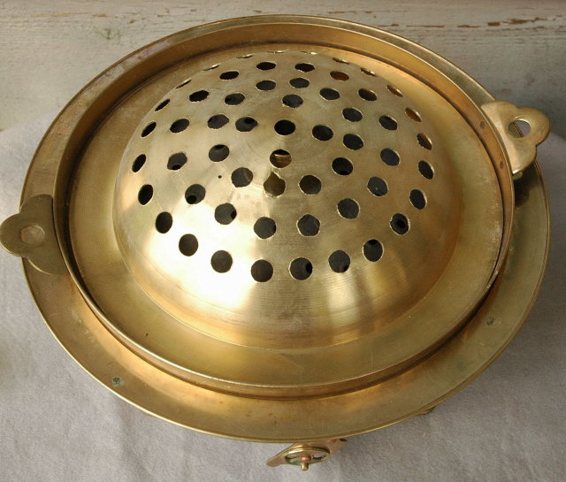 Solid Brass Thai Hibachi Cooker Charcoal Grill * PRICE REDUCTION!*