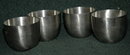 4 Old Stieff Pewter Jefferson Cups 3
