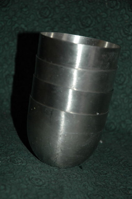 4 Old Stieff Pewter Jefferson Cups 3