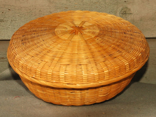 Splint Wood Wicker Basket ?Cedar? Pine? * PRICE REDUCTION!*