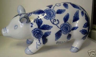 Porcelain Bella Casa Pig by Ganz