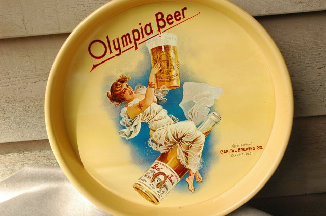 1970's OLYMPIA BEER TRAY EXCELLENT CONDITION !