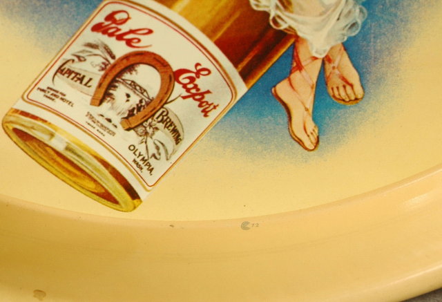 1970's OLYMPIA BEER TRAY EXCELLENT CONDITION !