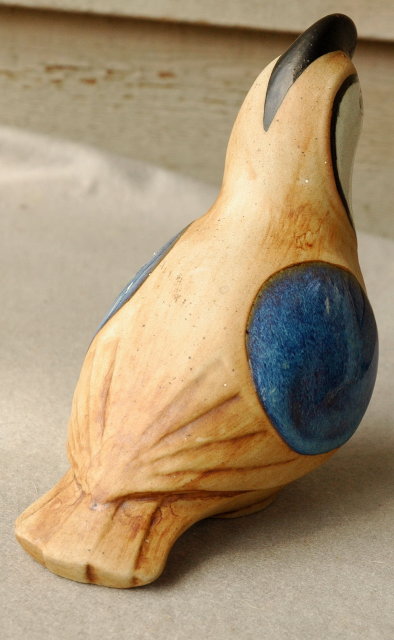 Pottery Quail Signed & Dated