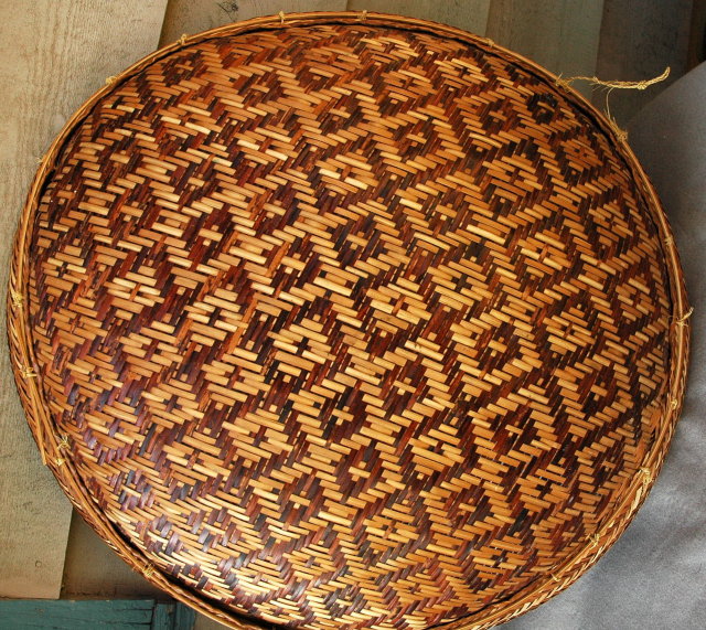 Rare Large Indian Basket Peru Amazonian Bora Tribe