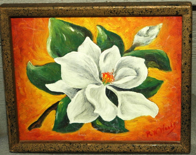 Oil Painting, Eastern Star Lily by R.W. Woody