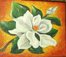 Oil Painting, Eastern Star Lily by R.W. Woody