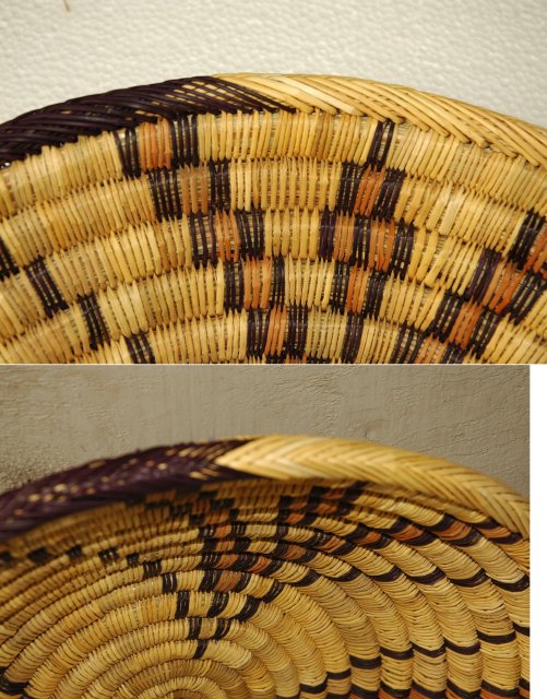 Native Basket, Large Woven Grass Bowl -MORACCAN- *PRICE REDUCTION!*