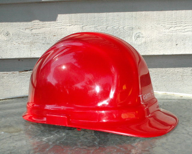 HARD HAT ERB OMEGA II red construction safety *PRICE REDUCTION!*
