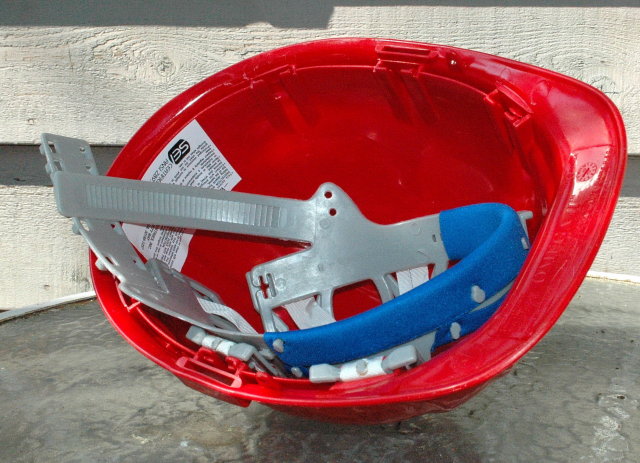 HARD HAT ERB OMEGA II red construction safety *PRICE REDUCTION!*