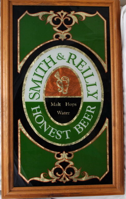Smith & Reilly Honest Beer Bar Mirror Sign **PRICE REDUCED**!!