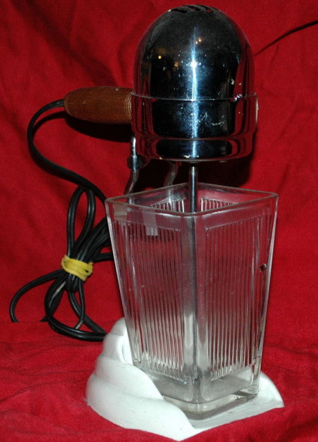 Drink Mixer, Art Deco Chrome Top