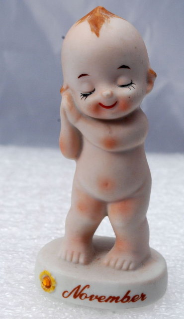 Kewpie Bisque NOVEMBER Birthday Baby Kelvin's Japan
