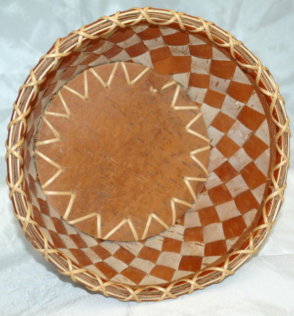 Birch Bark Basket Inupiaq Native Alaskan Large size *** PRICE REDUCED!***