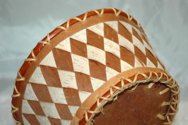 Birch Bark Basket Inupiaq Native Alaskan Large size *** PRICE REDUCED!***
