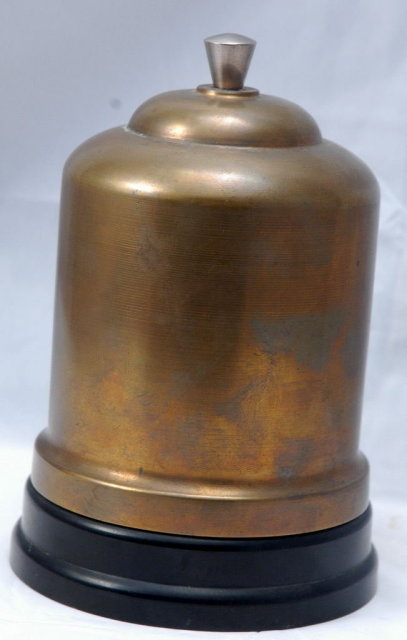 Bakelite Brass Dome Cigarette & Match Holder