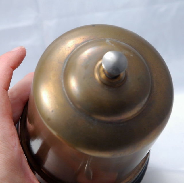 Bakelite Brass Dome Cigarette & Match Holder