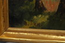 Sunset at Lake Oil on Board -V. Bjork