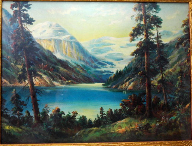 Vintage William Thompson Print of Lake Louise