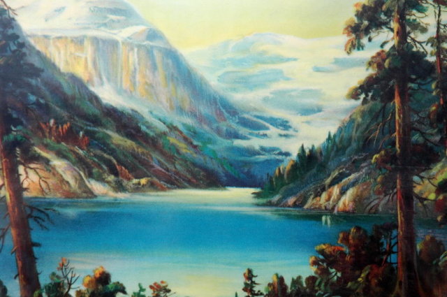 Vintage William Thompson Print of Lake Louise